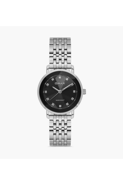 Omax Silver Analog Stainless Steel Strap Watch