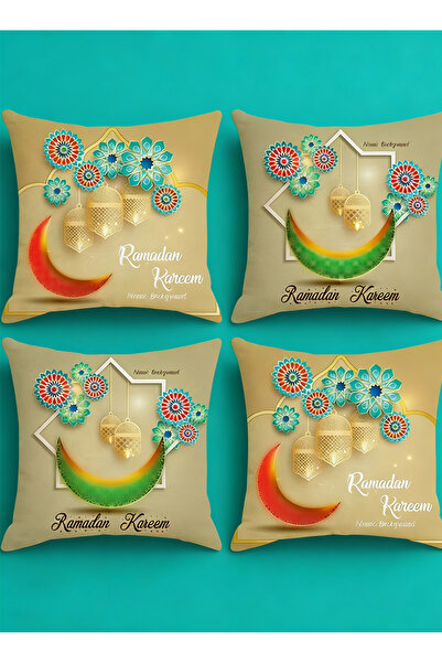Generic 4-Piece Ramadan Cushion Cover Set, Perfect for Living Room Sofas and ...