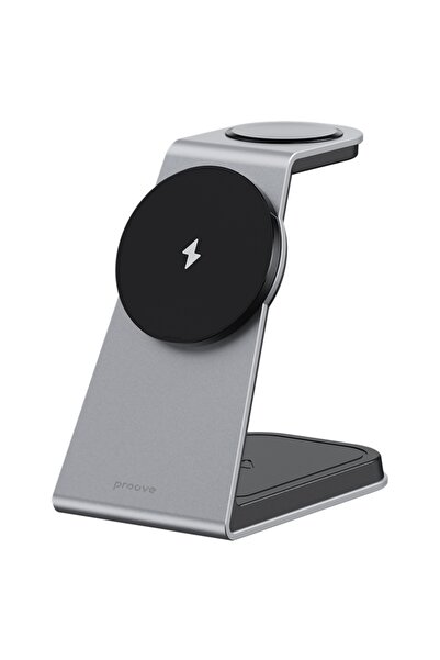 Proove Suport de încărcare wireless 3 în 1, 15W, MagSafe, iPhone, AirPods, Ap...