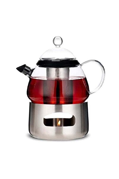 Elemental Kitchen Borosilicate Glass and Stainless Steel Tea Serving Set with...