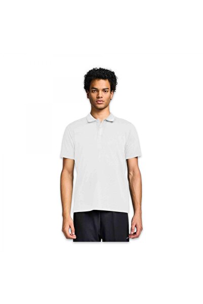 Lescon Чоловіча футболка з коротким рукавом та коміром-поло білого кольору 26...