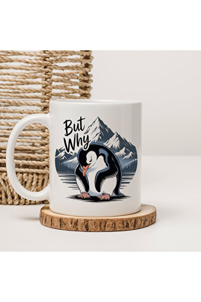 Er-Se Tasarım Nihilist Penguin Mug, Penguin Mug, but Why, Retro Penguin Mug, ...