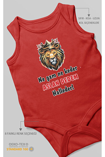 MorivoKids Neither Good nor Bad Aslan Dedem Halleder Printed Baby Bodysuit – ...