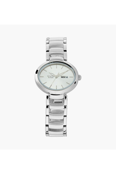 Titan Women's 30 MM Silver Analog Stainless Steel Watch