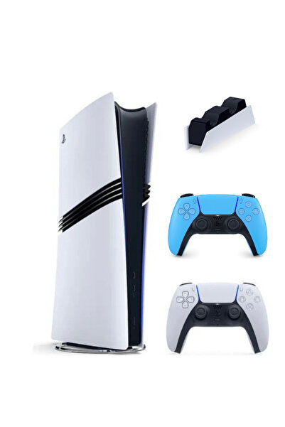 Sony Playstation 5 Pro + 2. kol Dualsense mavi + Şarj İstasyonu ( İthalatçı G...