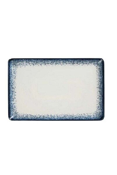 Generic Kutahya Starry Dreams Porcelain Rectangular Flat Plate Blue and White...