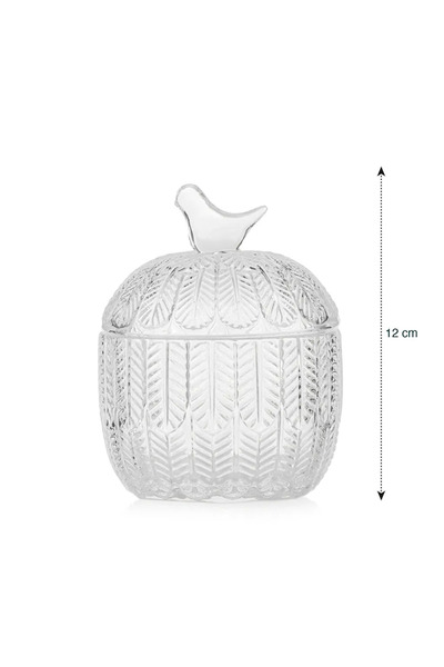 LC Waikiki Renksiz Kuşlu Cam Şekerlik 12 Cm