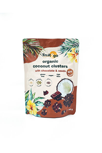 Monicol Fruit2GO Snack crocant de nucă de cocos cu semințe și ciocolată, 140 ...
