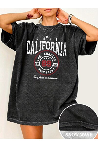 ship master كاليفورنيا لوس أنجلوس 89 تي شيرت للجنسين قصة فضفاضة تي شيرت صيفي ...