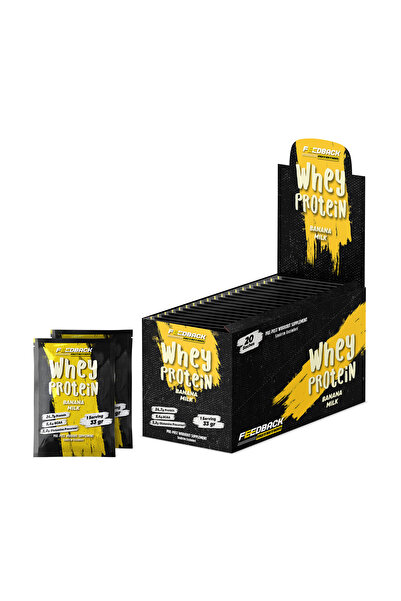 Feedback Nutrition Whey ProteİN Banana Milk (Muzlu Süt) 20*33 Gr