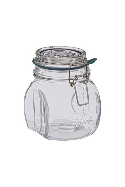 Generic Five Simply Smart Jarro Glass Jar with Clip Closure Clear and Green 5...