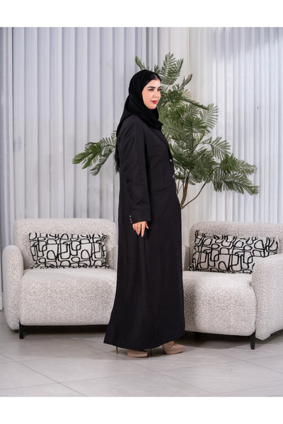 Abay Viscose linen blazer - black