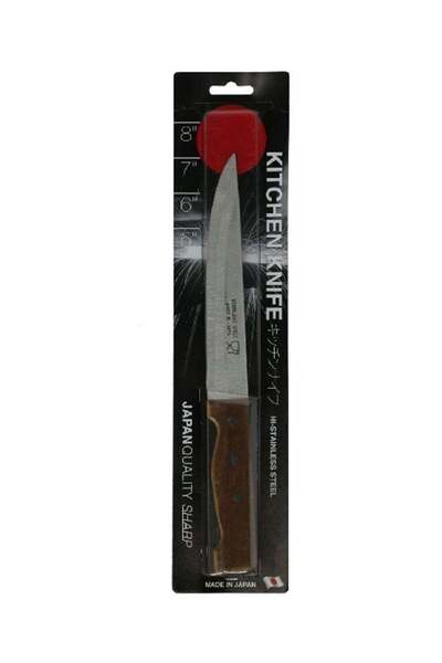 HONEYBEE سكين نحت من الفولاذ المقاوم للصدأ بمقبض مريح، بني وفضي، 7 بوصات