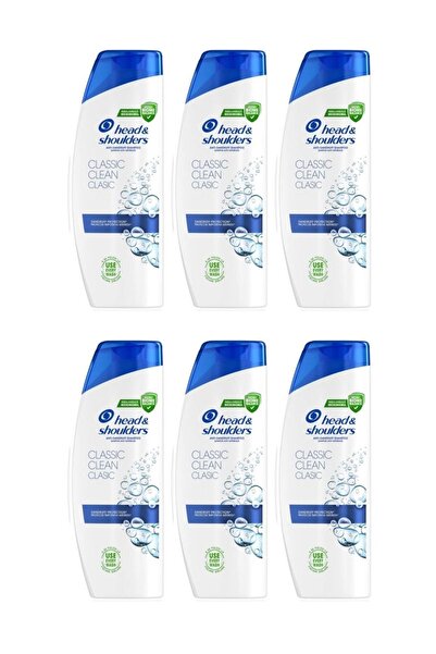 Head & Shoulders H&S Shampoo 200ML CLASSIC CLEAN 2IN1 x6