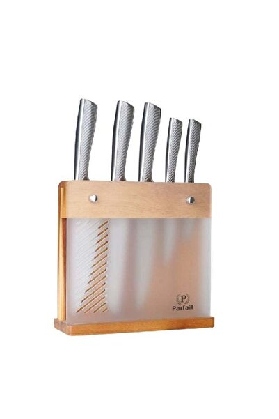Parfait 6-Piece High Quality Wooden Knife Block Set
