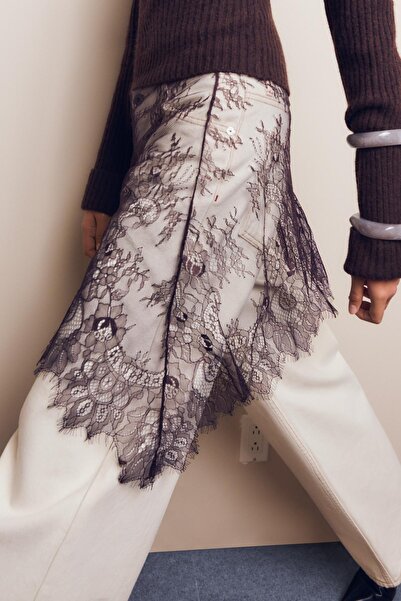 Bershka Dantelli pareo etek