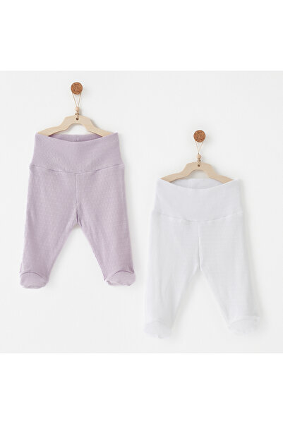 andywawa Baby Footed Pants 2 Pcs Jacquard Special Modal