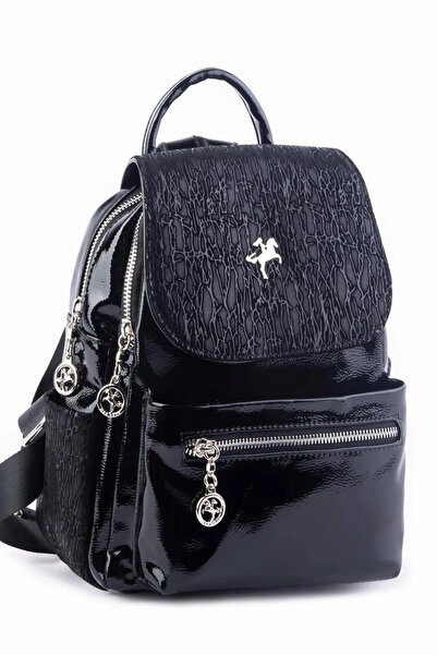 Nas Bag Women's Backpack Double Compartment Sports Bag (23X26X14 cm) - Black ...