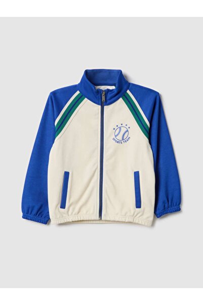 Ovs Multicolour cotton blend kids' zip-up sweatshirt