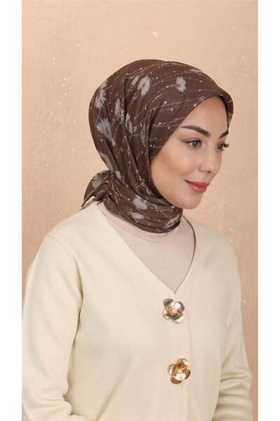 locella Lo'cella Pamuklu Soft Eşarp 4531-6 Kahve