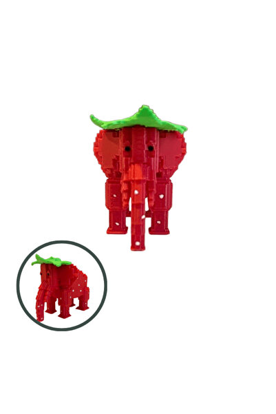 Lulu's Prints Brainrot Strawberry Elephant, multicolor, plastic, 60x54x45 mm