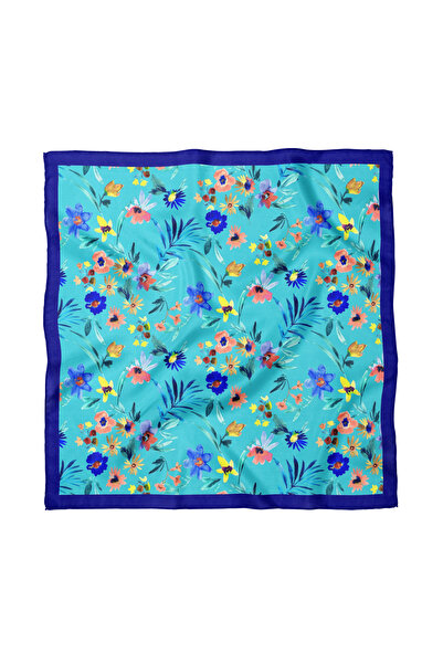 Sultan İpek Floral Patterned Scarf / Bandana 70X70Cm