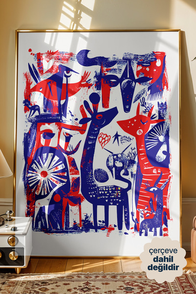 Persona Istanbul Artificial Collection "Primitive Tales" - Soyut Folklorik Po...