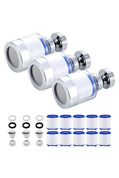 Arabest Sink Water Filter Faucet and 10 Filter Elements Set, Sink Faucet Filt...