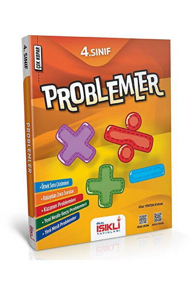 Bilal Işıklı Yayınları 4. Sınıf Çek-Kopar Problemler Açık Uçlu Soru Bankası -...