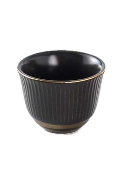 Bien Servi 6-Piece High Quality Cawa Cup Set Black 60 ml