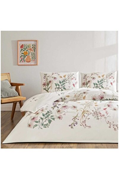 Taç Ranforce Tek Kişilik Nevresim Takımı Elowen Yeşil