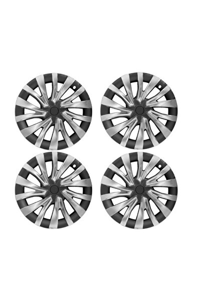 RAMM Tesla Model 3 SOUL Jant Kapağı - 18 İnç - Siyah Gümüş - 4 Adet Set