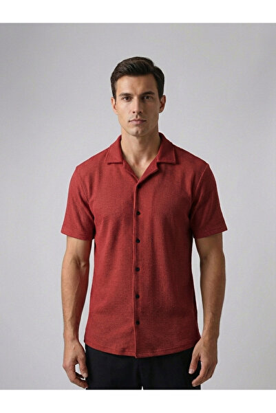 kastrioti Modern Cut Ribbed Shirt