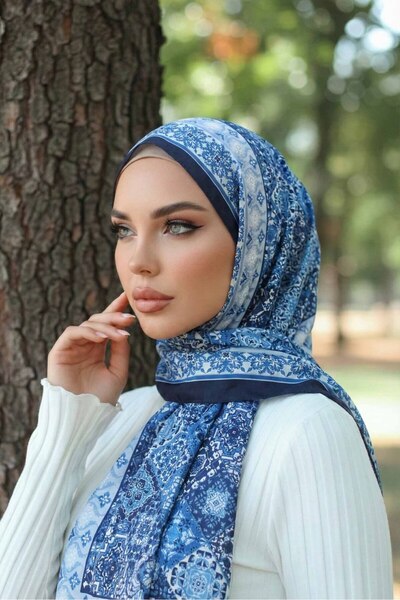 Vamelya سلسلة شالات سيينا القطنية ذات الملمس الفريد من نوعها، ذات الطابع الإي...