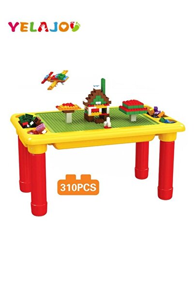 Arabest 310-Piece Building Block Table DIY Assembled Game Table Toy Creativit...