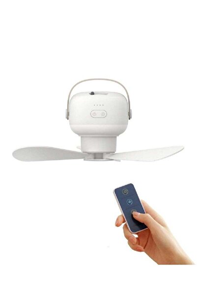 Arabest 7200mAh Remote Control Ceiling Fan With Rechargeable 4 Speeds Camping...