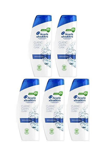 Head & Shoulders H&S Shampoo 200ML CLASSIC CLEAN 2IN1 x5