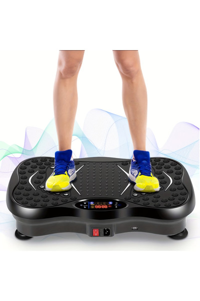 Yiay جهاز تمارين اللياقة البدنية بالاهتزاز للاستخدام المنزلي، مع مكبر صوت لاس...