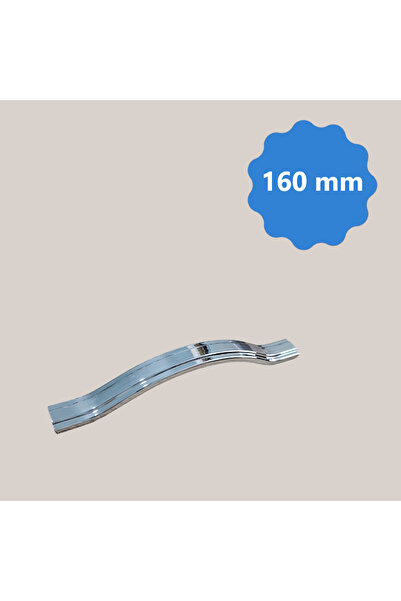 Palmiye Krom 160 mm Metal Dolap Çekmece Kulpları