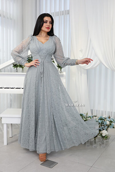 Warazan Evening dress with wide sleeves