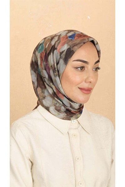 locella Lo'cella Pamuklu Soft Eşarp 4530-10 Koyu Kahve