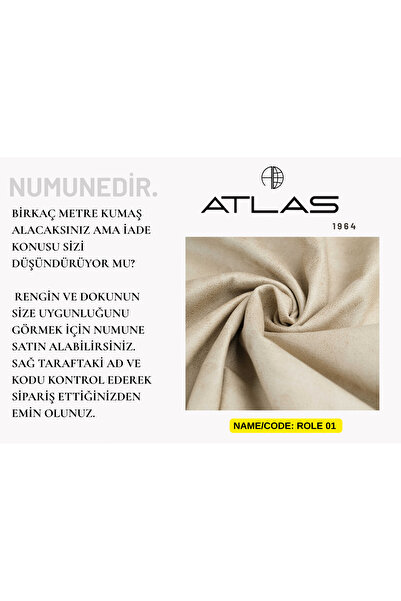 atlas fabric Atlas Kumaş Role Serisi Nubuk Kumaş Numunesi