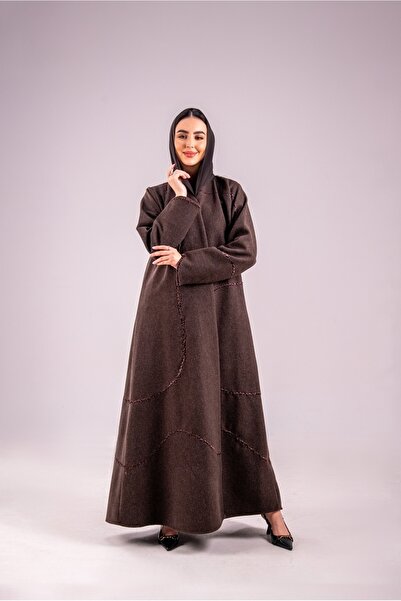 Abay Winter wool embroidery - brown