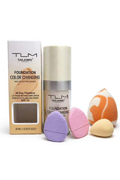 TLM Color Changing Professional Makeup Kit – Foundation SPF 15 + Makeup Spong...