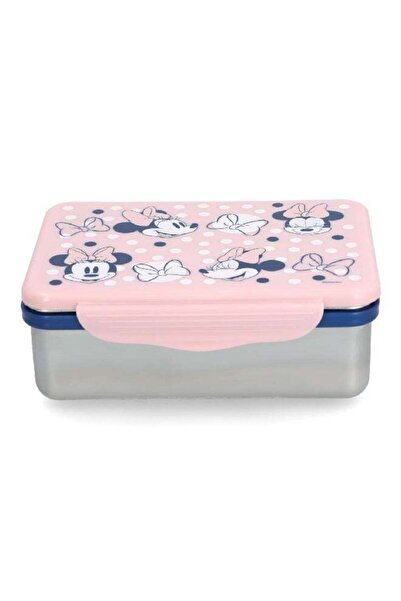 Stor Stainless Steel Rectangular Minnie Mouse Theme Lunch Box Multicolor 193 ml