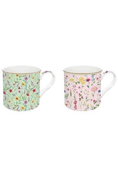 Generic Easy Life Meadow Flowers Fine China Coffee Mug Multicolour 300 ml
