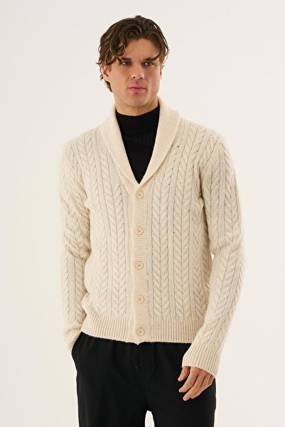 ALEXANDERGARDI Men's Shawl Collar Buttoned Cardigan