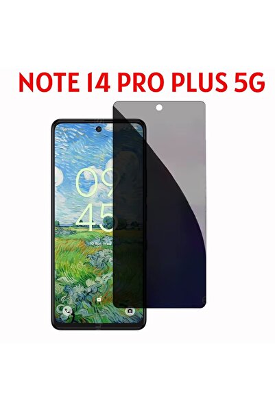 EGSTECH Redmi Note 14 Pro Plus 5G Hayalet Ekran Koruyucu Anti-Shock 9H Privac...