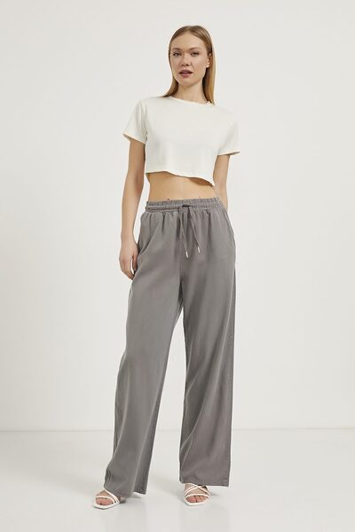 Arma Life Armalife 4707 Tensel Elastic Waist Palazzo Women's Pants