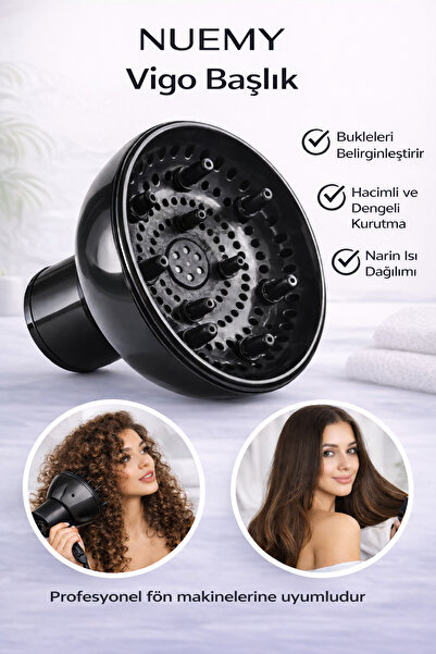 NUEMY Waving Nozzle Vi̇go Diffuser Hair Dryer Nozzle
